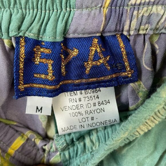 SPA Hawaiian Matching 2-Piece Rayon Button Down Shirt & Cropped Pants Size M EUC - Picture 7 of 8